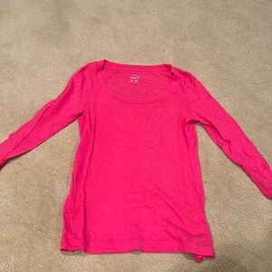 JCrew pink painter T